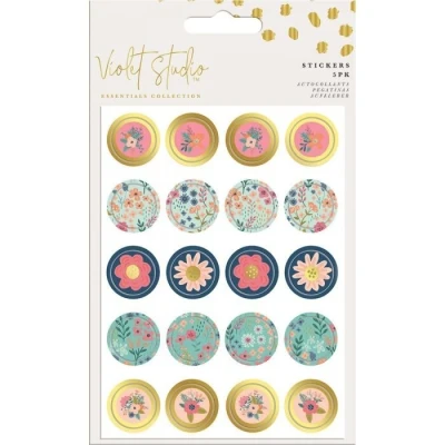 Afbeelding van Violet Studio Mini Stickers Floral 100pcs