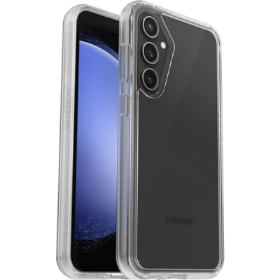 Image de OtterBox Symmetry Series Coque de protection pour téléphone portable polycarbonate, caoutchouc synthétique clair Samsung Galaxy S23 FE