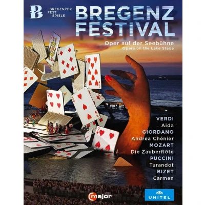 Afbeelding van Bregenz Festival: Opera On The Lake Stage Aida / Andrea Chenier Die Zauberflote Turandot Carmen