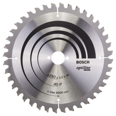 Afbeelding van Bosch optiline cirkelzaagblad 250x30x40t hout