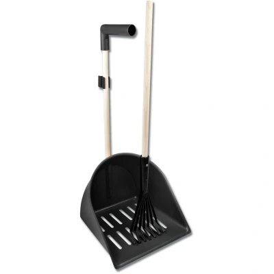 Afbeelding van Waldhausen Mestboy XL Shaker met Hark Zwart