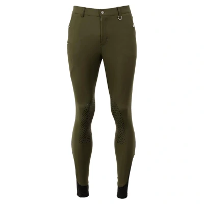Image de BR Pantalon d&#039;Équitation Maikel Siliconen Knie Forest Green EU 44