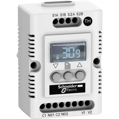 Afbeelding van Schneider Electric Schakelkastthermostaat NSYCCOTH230VID 240 V/AC (l x b h) 44 56 85 mm 1 stuk(s)