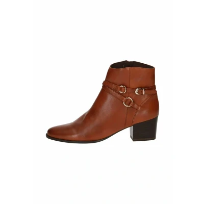 Afbeelding van Caprice Cowboy/Bikerlaarsjes, Dames, Maat: 41, Cognac nappa Schoenen