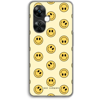 Afbeelding van Case Company® hoesje geschikt voor OnePlus Nord CE 3 Lite Smiley N2 Soft Cover Telefoonhoesje Bescherming aan alle Kanten en Schermrand