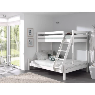 Afbeelding van Stapelbed familiebed Martin Wit 3 pers. 90/ 140 x 200 cm