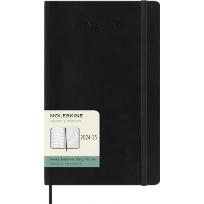Afbeelding van Moleskine 18 Maanden Agenda 2024/25 Wekelijks Large Zachte Kaft Zwart