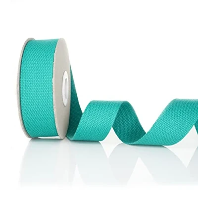Afbeelding van Trimz Riem van katoen, jadegroen, 5 m x 30 mm