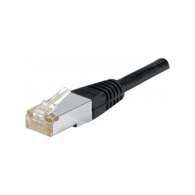 Afbeelding van Exertis Connect Patchkabel F/UTP, CAT.6a, zwart, 5,0 m Voor 10 Gigabit/s, met bijzonder smalle knikbeveiliging (F/UTP, CAT6a, 5 m), Netwerkkabel