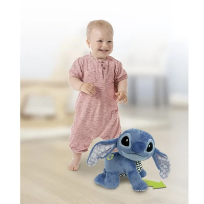 Afbeelding van Clementoni Baby Disney Stitch Interactieve Knuffel Samen Leren Kruipen Met geluid vanaf 6 maanden