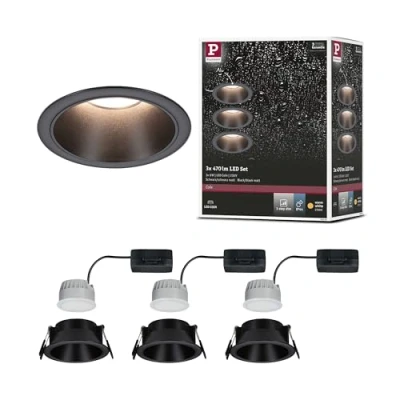 Afbeelding van Paulmann 94869 Cole Coin Inbouwlamp LED 6 W Zwart