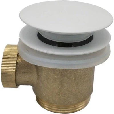 Afbeelding van Losse clickwaste 11/2&quot; compleet tbv vrijstaande baden, mat wit