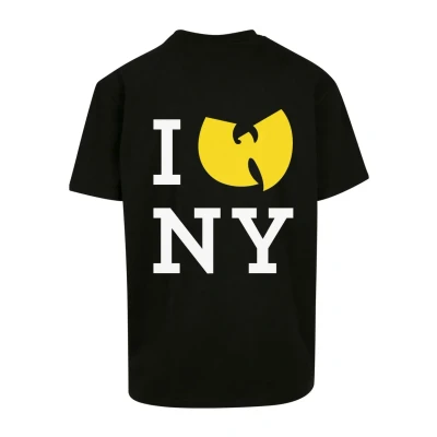 Afbeelding van Mister Tee WU TANG Loves NY Oversize Tshirt print, Heren, Maat: Medium, Black