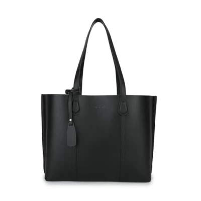 Afbeelding van CARLHEIM Totebag ELLA Premium echt lederen sling tas voor dames, Zwart