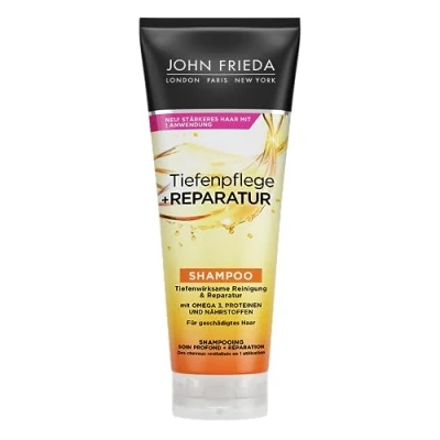 Afbeelding van John Frieda Dieptereiniging + herstellende shampoo, inhoud 250 ml, grondige reiniging en reparatie, voor beschadigd extreem haar