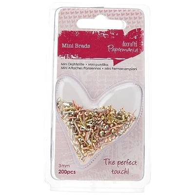 Afbeelding van Papermania Mini Brads Metallics (200pk) Assorted Gloss (PMA 3741104)