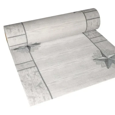 Afbeelding van Table runners Runner White &quot;Rising Star&quot; &quot;ROYAL Collection&quot; 24m x 400mm