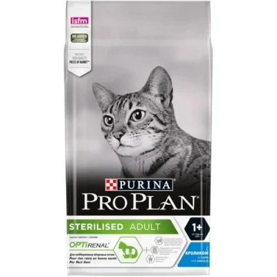 Afbeelding van 10kg Sterilised Adult Optirenal Konijn Pro Plan Kattenvoer