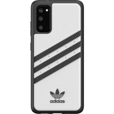 Afbeelding van Samsung Galaxy S20 Hoesje adidas OR Moulded PU Serie Hard Kunststof Backcover Zwart / Wit Geschikt Voor