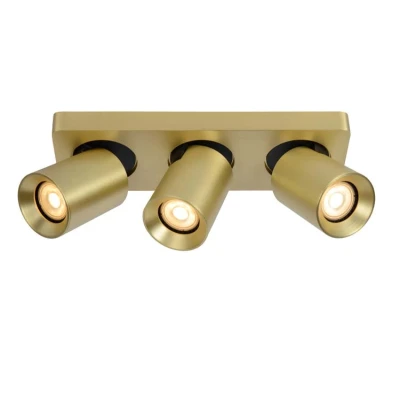 Afbeelding van Lucide Nigel Plafondspot 3x5W Mat Goud Messing