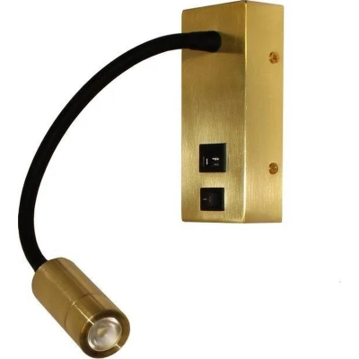 Afbeelding van Artdelight Wandlamp Easy LED USB Mat Goud