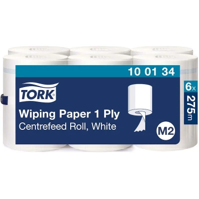 Image de TORK 100134 Papier de nettoyage Advanced 1 pli M2 pour distributeur Centerfeed 250m