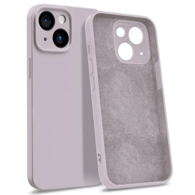 Afbeelding van MyGadget Siliconen hoesje compatibel met Apple iPhone 14 [Viervoudige bescherming] Harde hoes microvezelvoering Roze