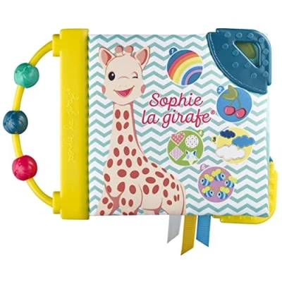 Afbeelding van Sophie de giraf Eerste ontdekboekje Babyboekje Baby boek Stimuleert 5 zintuigen Leren tellen met Sophie! Vanaf 3 maanden 14.5x20x3 cm