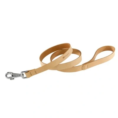 Afbeelding van Ferplast Natural Hondenriem Leder Beige Breedte 20 mm Lengte 120 cm
