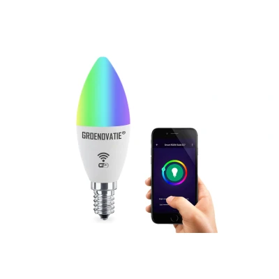 Afbeelding van E14 Wifi Smart LED Lamp 5W, TUYA, RGBW