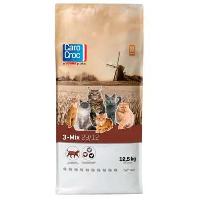 Afbeelding van Carocroc Kattenvoer 3 Mix 29/12 12,5 kg Kat