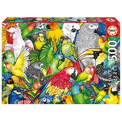 Afbeelding van EDUCA puzzel 500 stuks papegaai