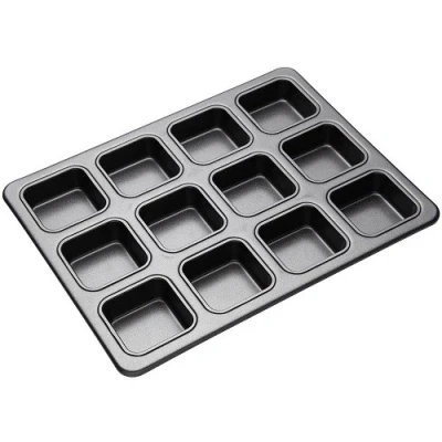 Afbeelding van Kitchen Craft Brownie bakvorm 12 stuks