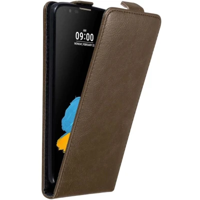 Afbeelding van Cadorabo Hoesje geschikt voor LG STYLUS 2 in KOFFIE BRUIN Beschermhoes flip design Case Cover met magnetische sluiting