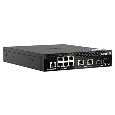 Afbeelding van QNAP QSW M2106R 2S2T 6 Port 2,5 Gbit/s 2 poorten