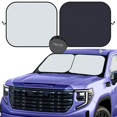 Afbeelding van Kinder Fluff auto Windscreen Sunshade The Only Certified Sunshades die 99,87% UV stralen blokkeren voor Max Sun Protection auto&#039;s, SUV&#039;s en Vans. Houd je koel Windshield Shade 2
