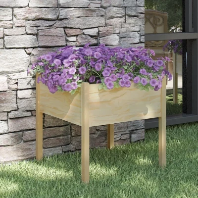 Afbeelding van Plantenbak 70x70x70 cm massief grenenhout