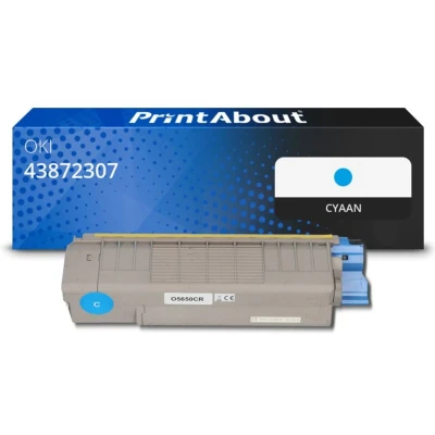 Afbeelding van Huismerk OKI 43872307 Toner Cyaan