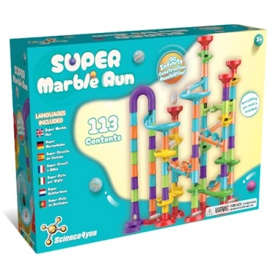 Afbeelding van Science4you Super ballenbaan voor kinderen spelletjes met ballen inbegrepen + 113 delen, educatief spel en speelgoed kinderen, STEM, cadeau meisjes van 3 jaar