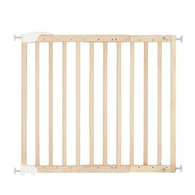 Image de Badabulle Deco Pop Bois Barriere de Securite Extensible Fixation Pression + Vis 63,5 106cm