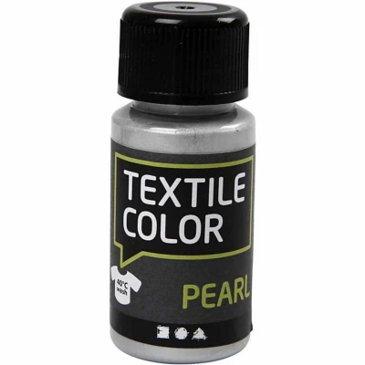 Afbeelding van Textile Color Dekkende Textielverf Zilver Parelmoer, 50ml