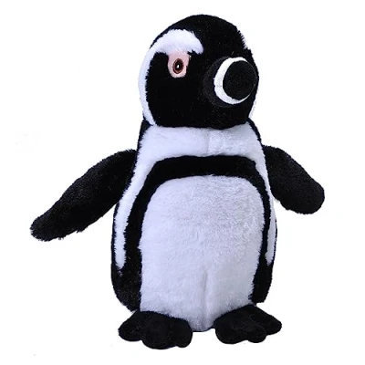 Afbeelding van Pluche knuffel dieren Eco kins zwartvoet pinguin van 30 cm. Wildlife speelgoed knuffelbeesten Cadeau voor kind/jongens/meisjes