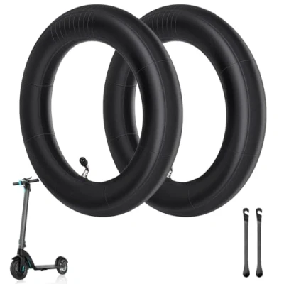 Afbeelding van UQTUKO Set van 2 binnenbanden 8 1/2 x 2, 8,5 inch, voor elektrische scooter, dikke binnenband, met 45 ventiel, dubbele dikte, vervangende binnenband Xiaomi M365/Pro2 scooter