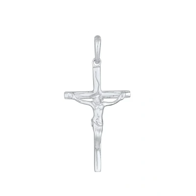 Afbeelding van Elli Kruzifix Hanger, Dames, Maat: One Size, Silber