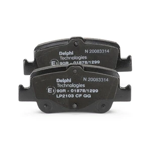 Afbeelding van DELPHI LP2103 Remblokkenset Met akoestische slijtagewaarschuwing anti kreukplaat Zonder toebehoren TOYOTA: Auris Hatchback, Estate, Verso
