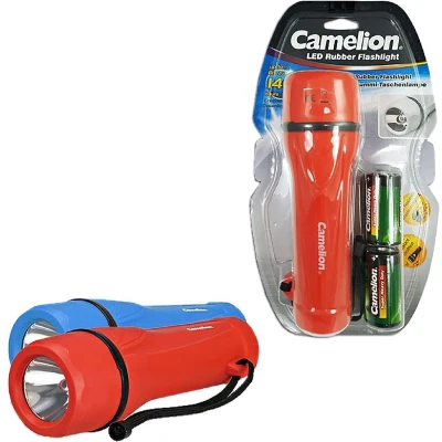 Afbeelding van Camelion Led Zaklamp + 2Xd Batterijen Assorti