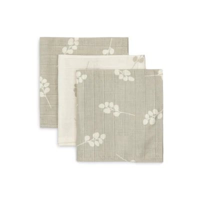 Afbeelding van Jollein Hydrofiel Monddoekje 31x31cm Twig Wild Rose 3 Stuks