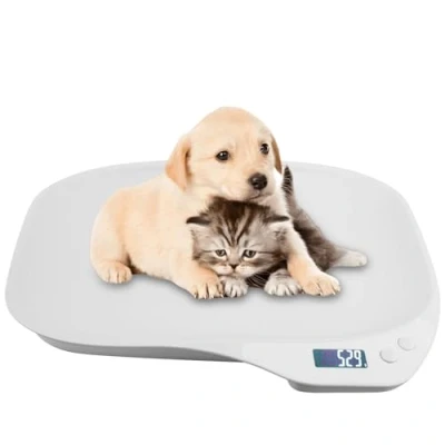 Afbeelding van Elektronische weegschaal voor kleine dieren, 15 kg, kittens, puppy&#039;s, hamsters, vogels, konijnen, huisdieren