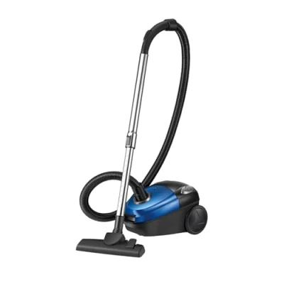 Afbeelding van UOEONR Stofzuiger 2000 W met zak, ideaal voor mensen een allergie, hygiënefilter, sterk zuigvermogen, extreem stil, vloerborstel parket, tapijt, tegels, filter