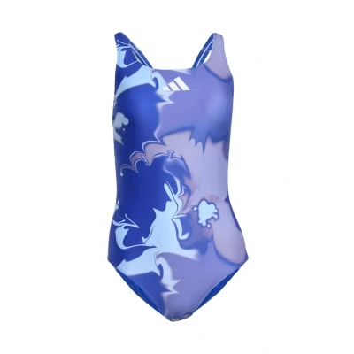 Afbeelding van adidas Performance Tie Dyed Graphic V Back Badpak Dames Blauw 34